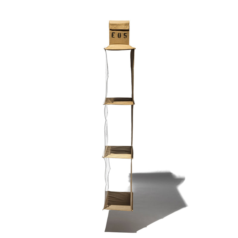 RUBBERIZED FABRIC HANGING ORGANIZER / BAG 3 Shelves