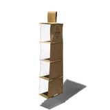 RUBBERIZED FABRIC HANGING ORGANIZER / BAG 4 Shelves