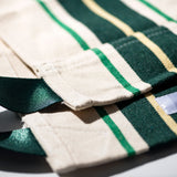 FOLDING BAG STORAGE FOR CAFÉ / Green Stripes
