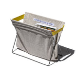 FOLDING BAG STORAGE FOR CAFÉ / Ivory - Black Mix