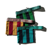 RUG POUCH / Green x Navy Blue