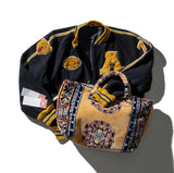 POLYESTER COTTON RUG FABRIC BAG YELLOW