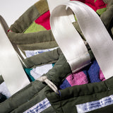 VINTAGE JUMPSUIT FABRIC DRAWSTRING BAG - LIM.ED.