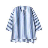 COTTON STRIPE SHIRT / CREW NECK