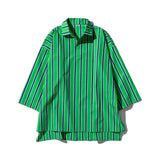 COTTON STRIPE SHIRT / REGULAR COLLAR