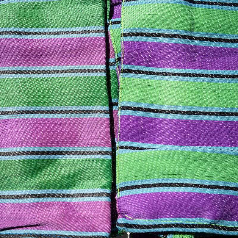 RECYCLED PLASTIC STRIPE BAG / Wide