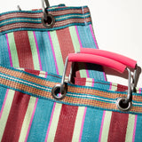 RECYCLED PLASTIC STRIPE BAG / Wide