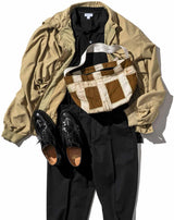 VINTAGE BROWN BRAKE PARACHUTE SMALL SHOULDER BAG - LIM.ED.