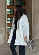 HANTEN JACKET: VINTAGE PARACHUTE / White