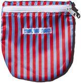 SCHOOL TIE FABRIC SEMICIRCLE POUCH