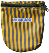 SCHOOL TIE FABRIC SEMICIRCLE POUCH