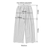 COTTON STRIPE REGULAR PANTS / Blue