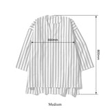 COTTON STRIPE SHIRT / CREW NECK