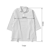 COTTON STRIPE SHIRT / REGULAR COLLAR
