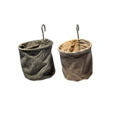 CESTINO CON GANCIO IN TESSUTO PER TENDA VINTAGE / Piccolo