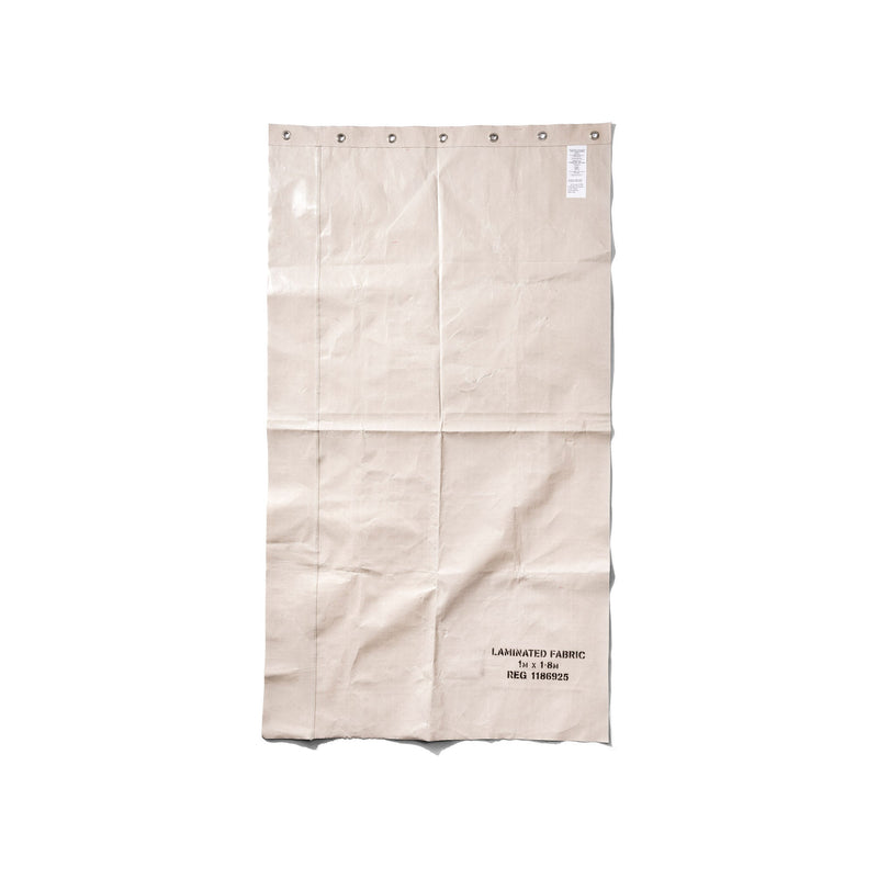 WHITE LAMINATED FABRIC CURTAIN