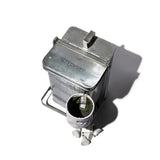 VINTAGE MATERIAL HOOK BASKET / Medium