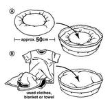 VINTAGE MATERIAL PET BED COVER ø50