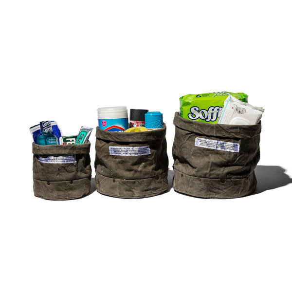 VINTAGE MATERIAL ORGANIZER WITH RIVET / Small