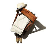 WOOL MIX IVORY BLANKET