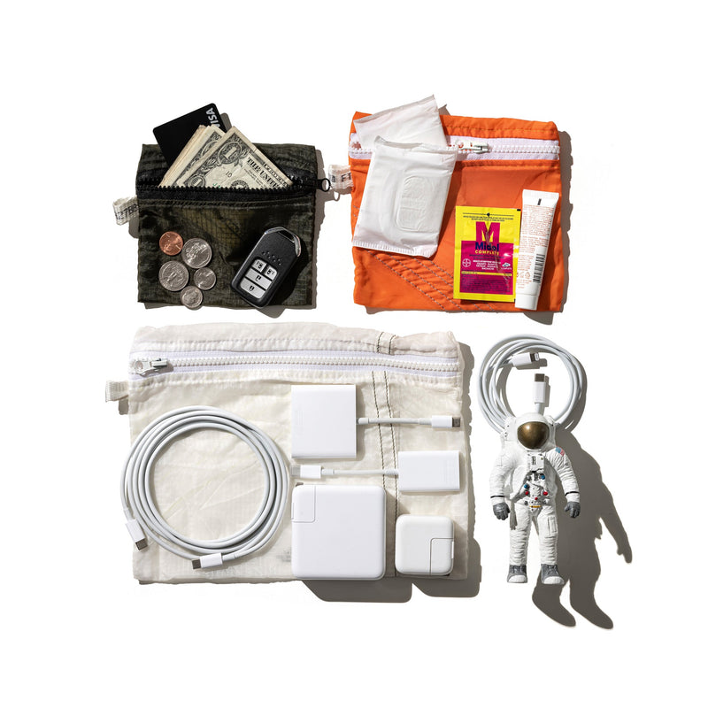 VINTAGE PARACHUTE LIGHT POUCH / Medium