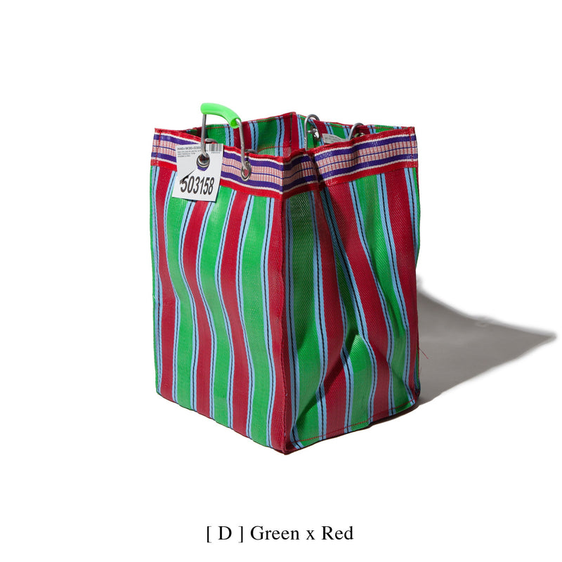 RECYCLED PLASTIC STRIPE BAG / Rectangle D26