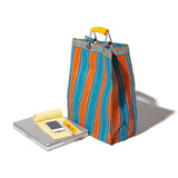 RECYCLED PLASTIC STRIPE BAG / Rectangle D15
