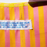 SCHOOL TIE FABRIC BAG / Navy Blue x Orange