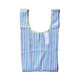 SCHOOL TIE FABRIC BAG / Light Blue x White