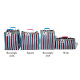 RECYCLED PLASTIC STRIPE BAG / Wide