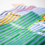 SCHOOL TIE FABRIC BAG / Navy Blue x Orange